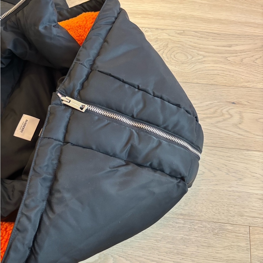 Burberry Women’s Hooded Econyl Down Long Padded Puffer Jacket In Size Small - Picture 5 of 13